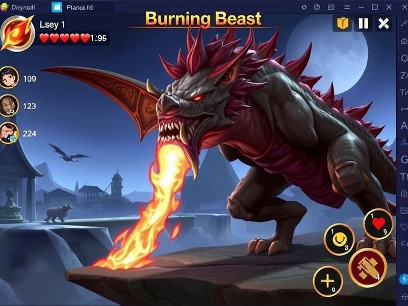 Burning Beast Gameplay Screenshot
